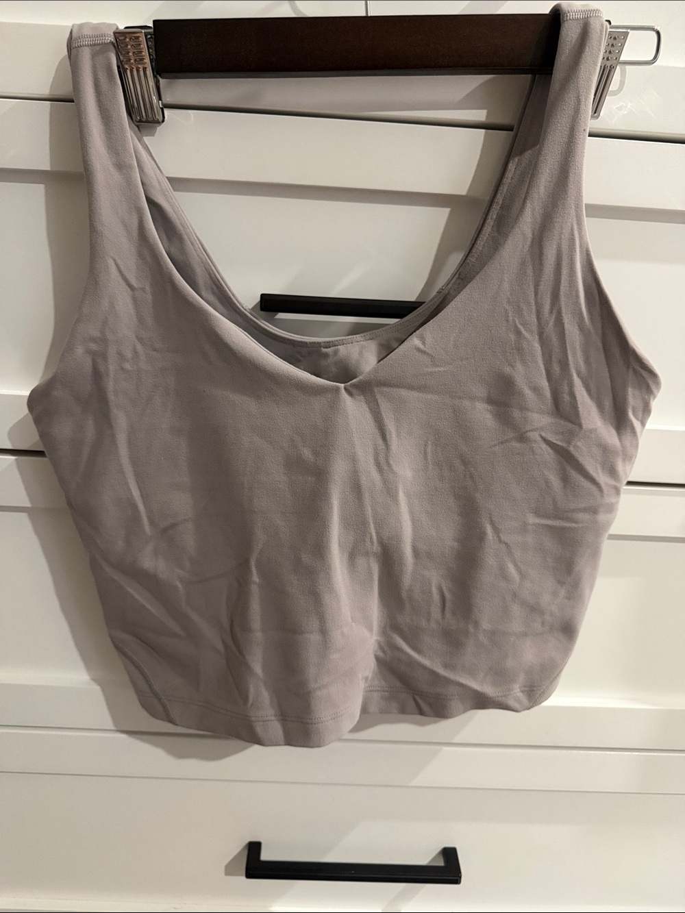 lululemon athletica Light Gray Scoop Neck Tank